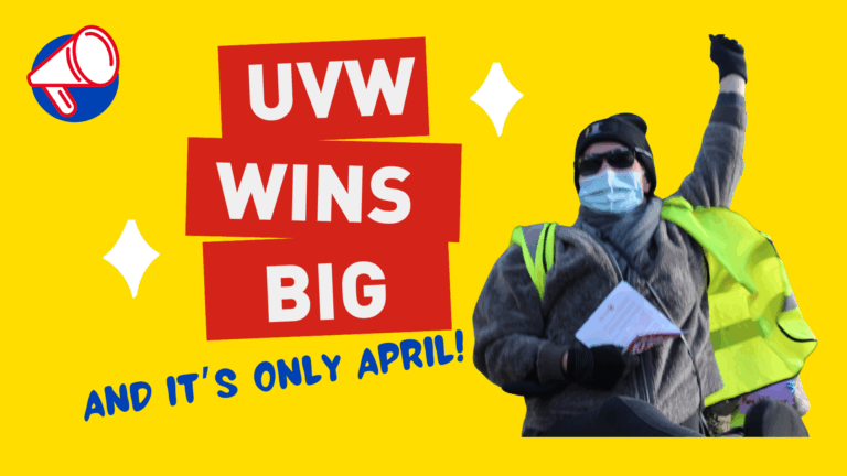 UVW wins big through campaigns and legal claims. In the first quarter of 2025, we’ve already won for our members…